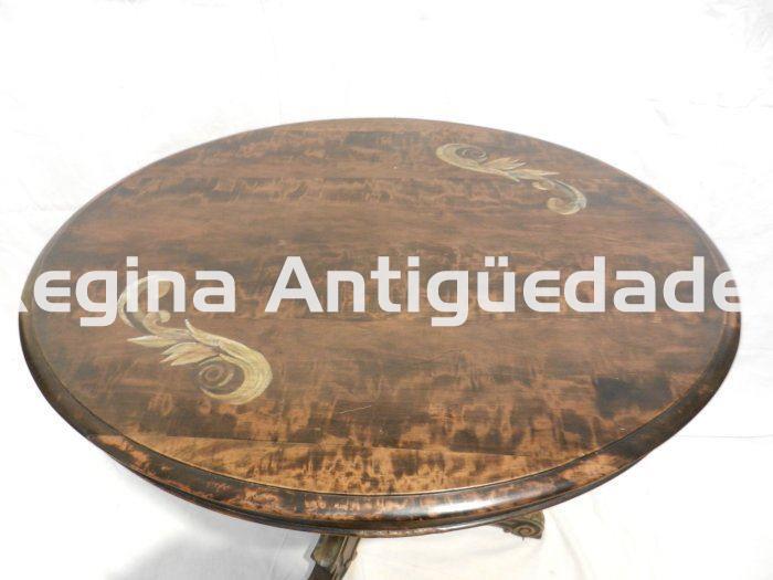 Antigua mesa en madera de nogal - Imagen 3